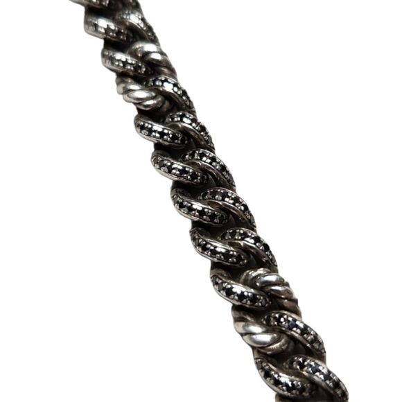 David Yurman Black Diamond Chain Bracelet - Picture 4 of 6